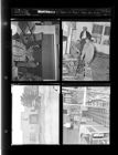 Oil-o-matic Heating Equipment Trailer; Man and Woman; Friendly Furniture Company (4 Negatives) 1950, undated [Sleeve 15, Folder a, Box 20]